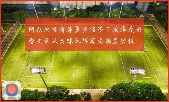 阿森纳传奇球员坚信签下埃泽是明智之举认为球队阵容无明显短板